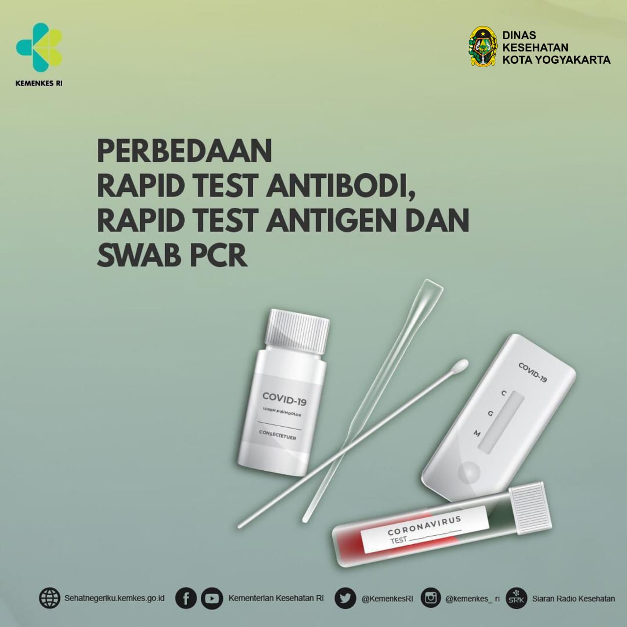 Mengetahui Perbedaan Rapid Test Antibodi, Rapid Test Antigen, dan SWAB PCR
